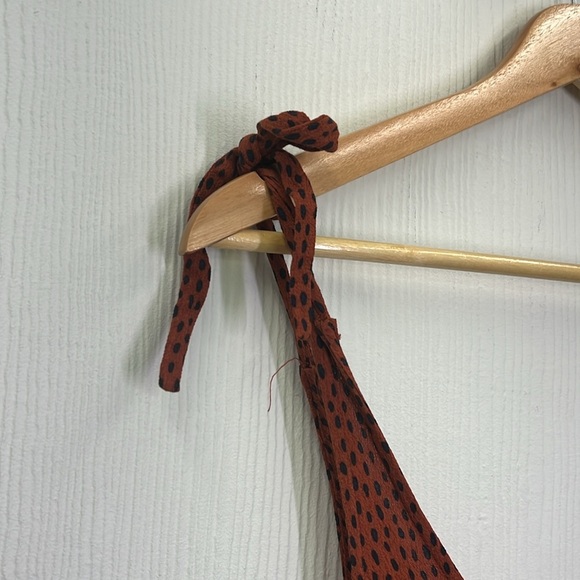 ELK The Label - Jorum Cheetah Tie At Shoulder Flowy Sleeveless Jumpsuit Size 2 - Picture 8 of 13